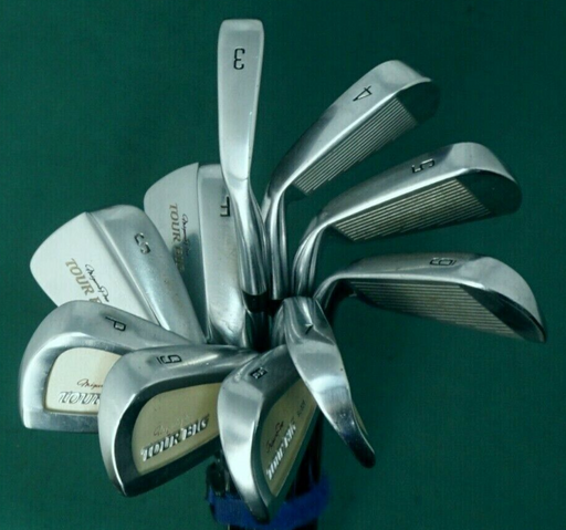 Set of 10 x Mizuno Pro Tour Big SL-305 Irons 3-SW + F Wedge Stiff Steel Shafts