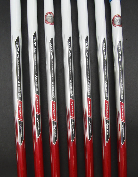 Set of 7x TaylorMade AeroBurner Irons 5-SW Regular Graphite Shafts Mixed Grips