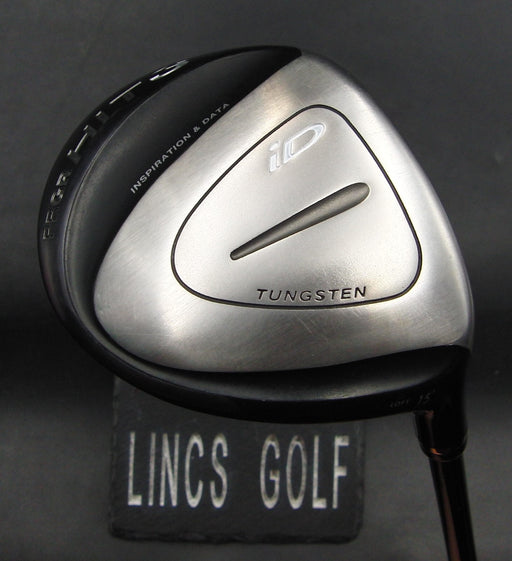 PRGR HIT 3 iD Tungsten 15° 3 Wood Regular Graphite Shaft Golf Pride Grip