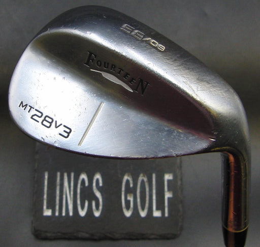 Japanese Fourteen MT28V3 58° Sand Wedge Regular Steel Shaft Mitsushiba Grip