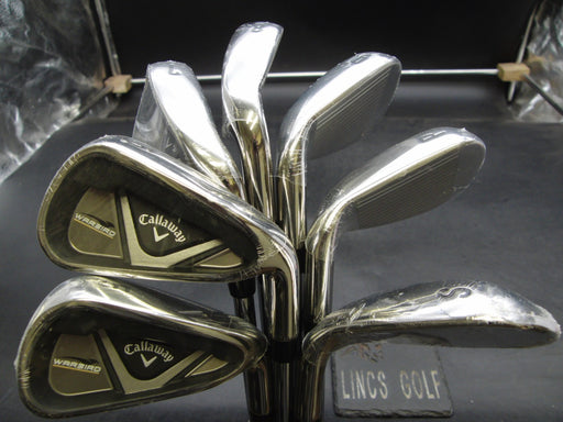 New Set of 7x Callaway WarBird Irons 5-SW Uniflex Steel Shafts Callaway Grips*