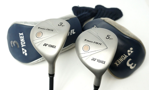 Ladies Refinished Set 2 x Yonex V Mass 270FL Woods 3 & 5 Ladies Graphite Shafts