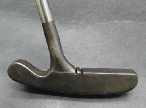 Blackened Acushnet Bullseye Offset Putter 90cm Length Steel Shaft