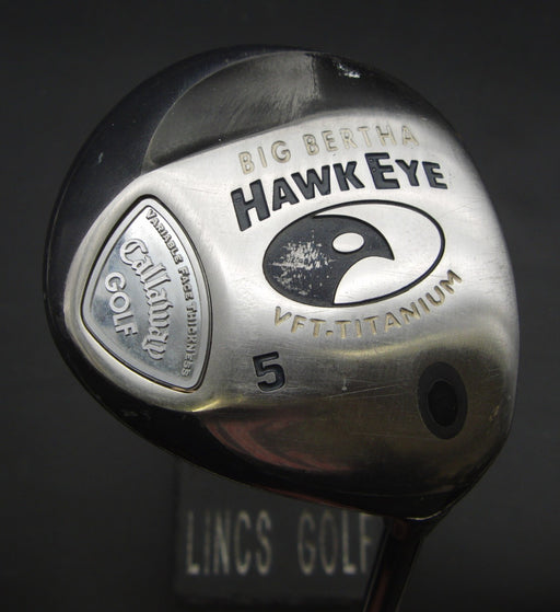 Callaway Big Bertha Hawk Eye 5 Wood Firm Graphite Shaft Black Grip