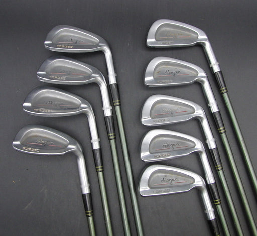 Set of 9x Ben Hogan Edge Forged 3-SW Irons Regular Graphite Shafts Black Grips