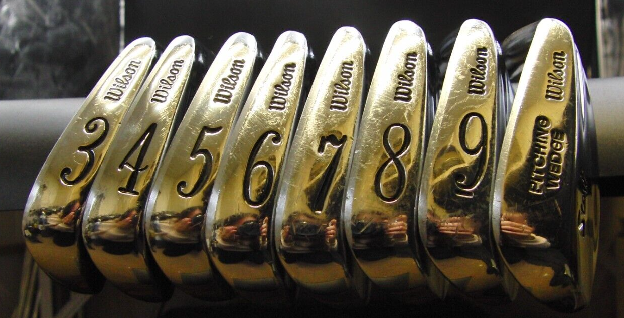 Set of 8 x Wilson Staff Irons 3-PW Regular Steel Shafts Wilson Staff Grips