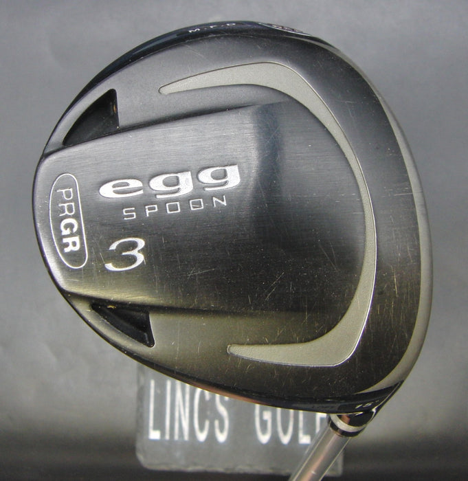PRGR Egg Spoon 15° 3 Wood Stiff Graphite Shaft Golf Pride Grip