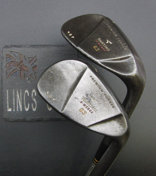 Set of 2 Bridgestone TourStage X-Wedge 03 Lob & Gap Wedges Stiff Steel Shafts