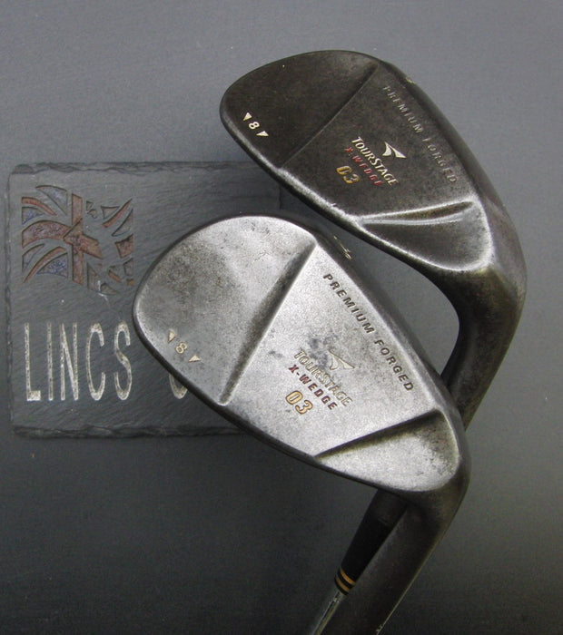 Set of 2 Bridgestone TourStage X-Wedge 03 Lob & Gap Wedges Stiff Steel Shafts