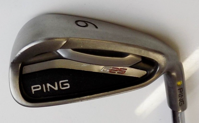 Ping G25 Yellow Dot 6 Iron Ping CFS SR (Senior) Flex Steel Shaft Ping Grip