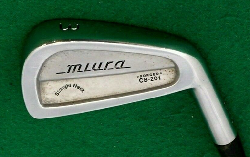 Miura Straight Neck CB-201 Forged 3 Iron Stiff Steel Shaft Golf Pride Grip