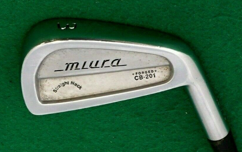 Miura Straight Neck CB-201 Forged 3 Iron Stiff Steel Shaft Golf Pride Grip