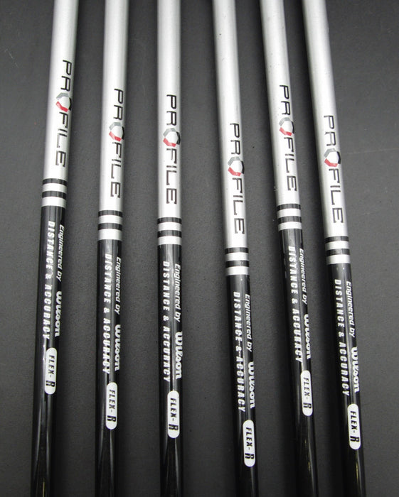 Set of 6x Wilson Profile Irons 5-PW Regular Graphite Shafts Wilson Grips*