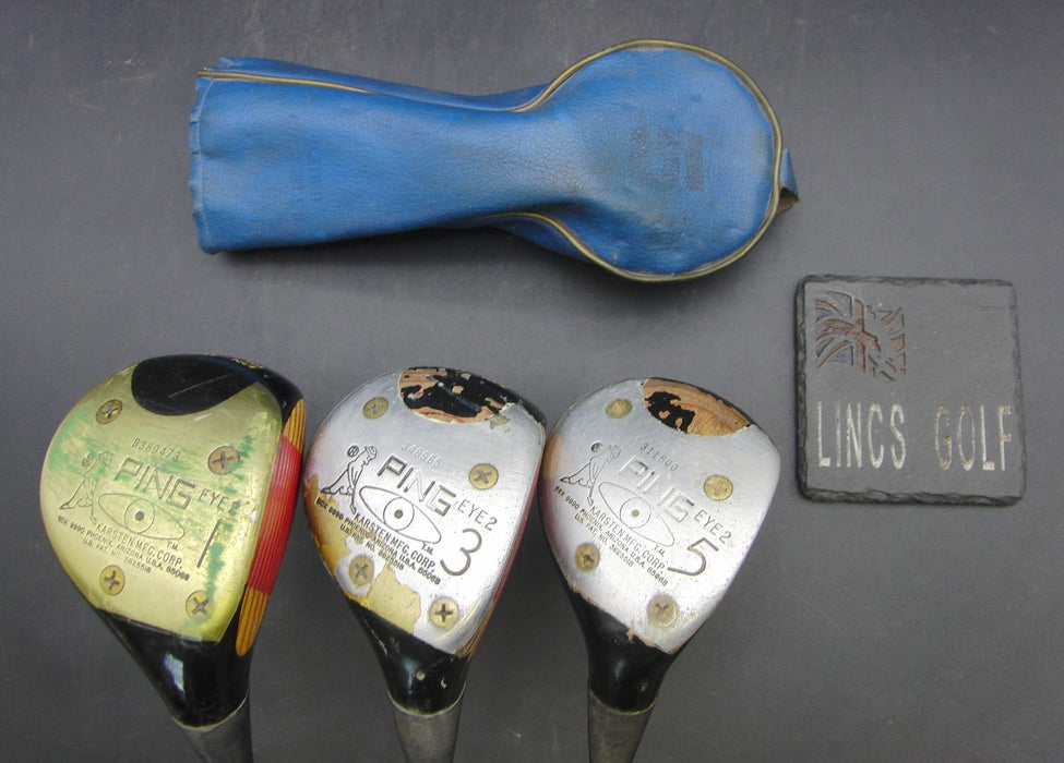 Set of 3 Ping Eye 2 3-Wood + 5-Wood + Driver Regular Steel Shafts Ping Grips