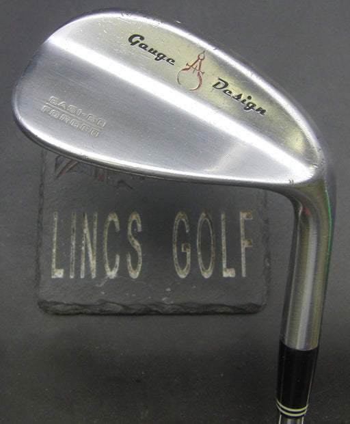 Guage Design Forged 60° Lob Wedge Stiff Steel Shaft Golf Pride Grip