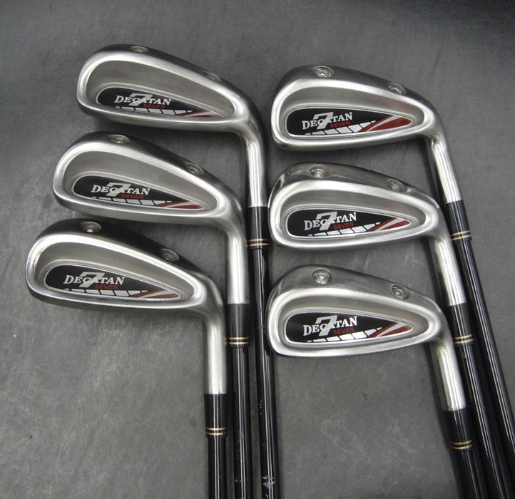 Set of 6 x Decatan Seven Irons 5-PW Regular Graphite Shafts Unbranded Grips