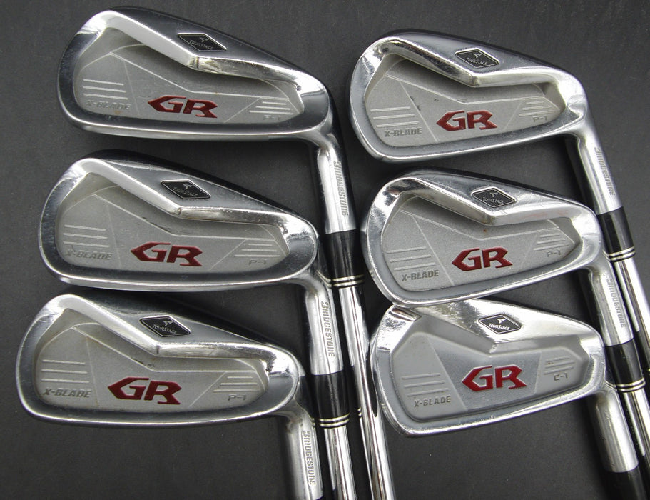 Set of 6x Bridgestone TourStage X-BLADE GR P-1 Irons 5-PW Stiff Steel Shafts*