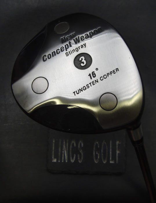 New Concept Weapon Stingray 16° 3 Wood Stiff Graphite Shaft +Grip