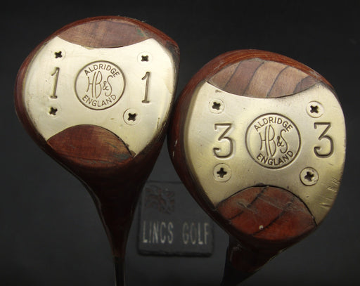 Set of 2 Jaguar Aldridge & England H B & S Driver & 3 Wood Regular Steel Shafts