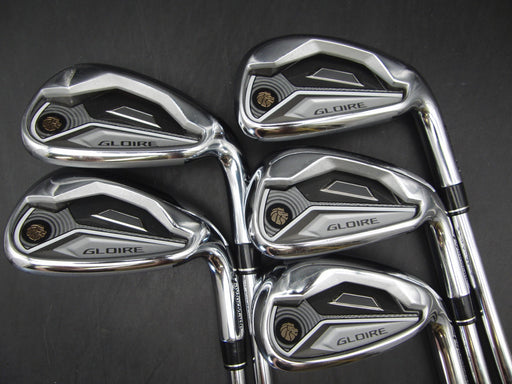 Set of 5x TaylorMade Gloire 6-PW Irons Stiff Steel Shafts Gloire Grips