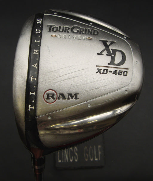 Left-Handed Ram Tour Grind XD-460 Titanium Driver Stiff Graphite Shaft RAM Grip