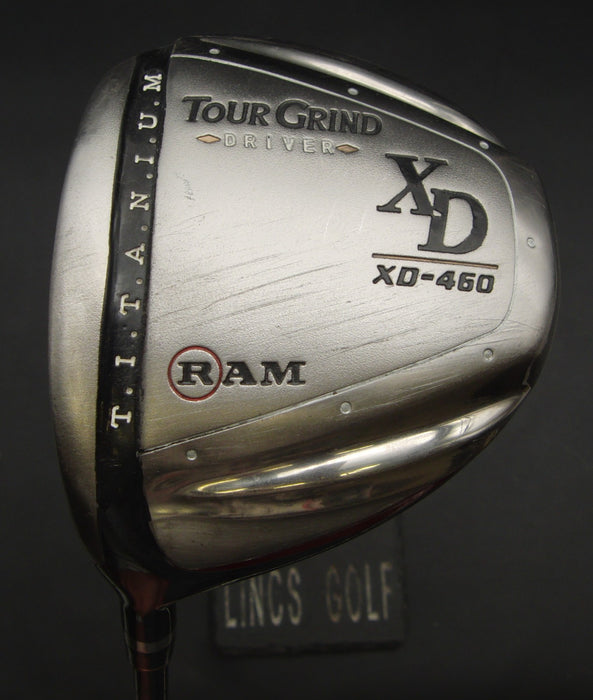Left-Handed Ram Tour Grind XD-460 Titanium Driver Stiff Graphite Shaft RAM Grip