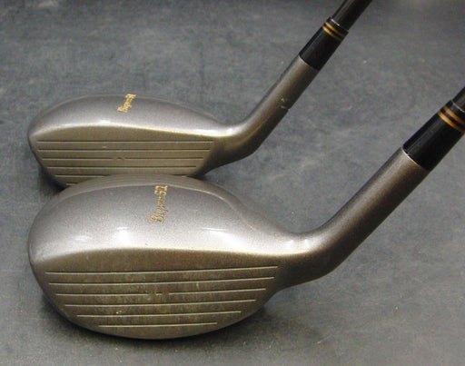 Vintage Set of 2 Maruman SQ 4 & 7 Woods Regular Graphite Shafts GP/Maruman Grips