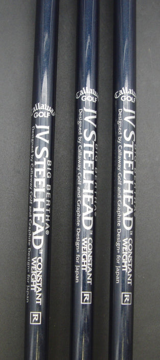 Set of 3 x Callaway Steelhead X-14 4 + 5 + 6 Irons Regular Graphite Shafts