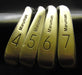 Set of 4 x Maruman Compuma SPSS Irons 4-7 Regular Steel Shafts Maruman Grips