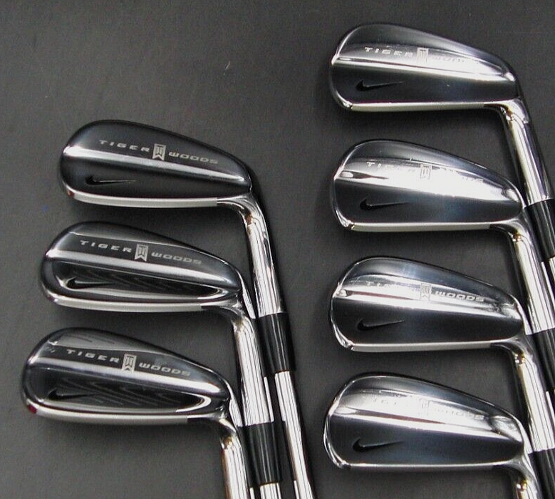 Set of 7  x Limited 2004 Nike Tiger Woods Irons 4-PW Regular Steel Shafts