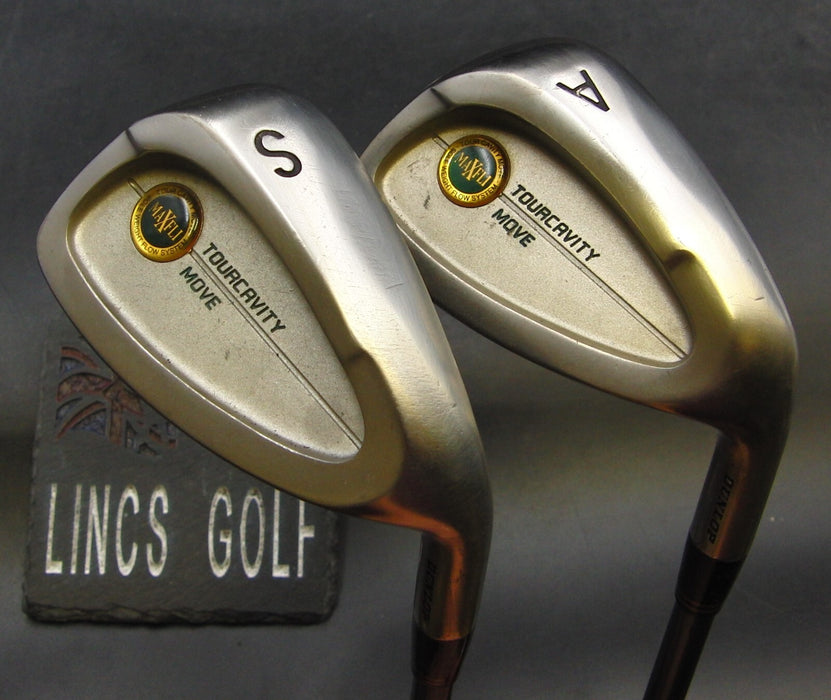 Set of 2 Dunlop Maxfli Gap & Sand Wedges Regular Graphite Shafts Dunlop Grips