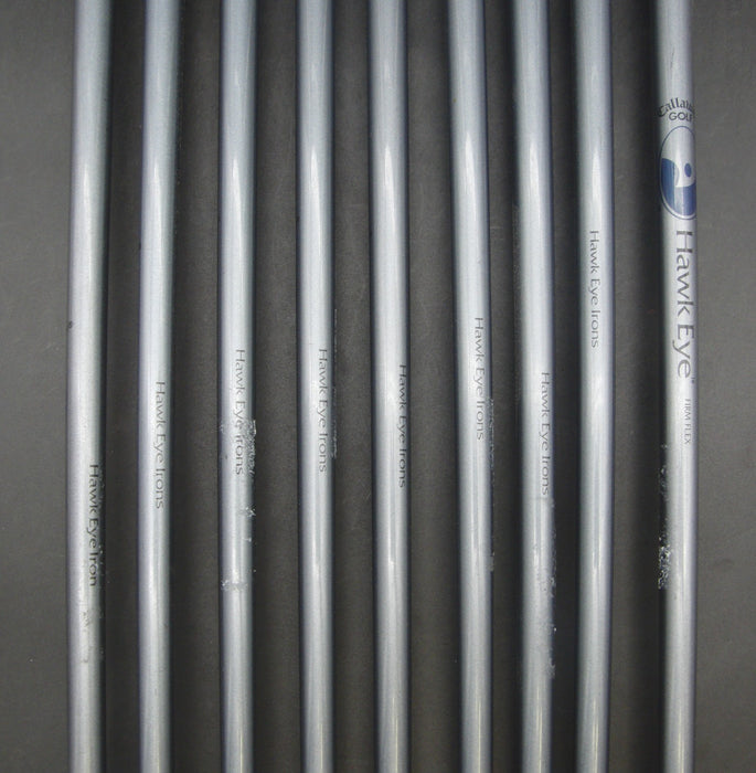Set of 9x Callaway HawkEye 3-SW Irons Regular Graphite Shafts Callaway Grips