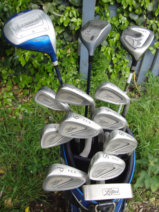 Set of John Letters 3-SW Irons + 11.5 Donnay Driver + 3+ 5 Wood +Putter*