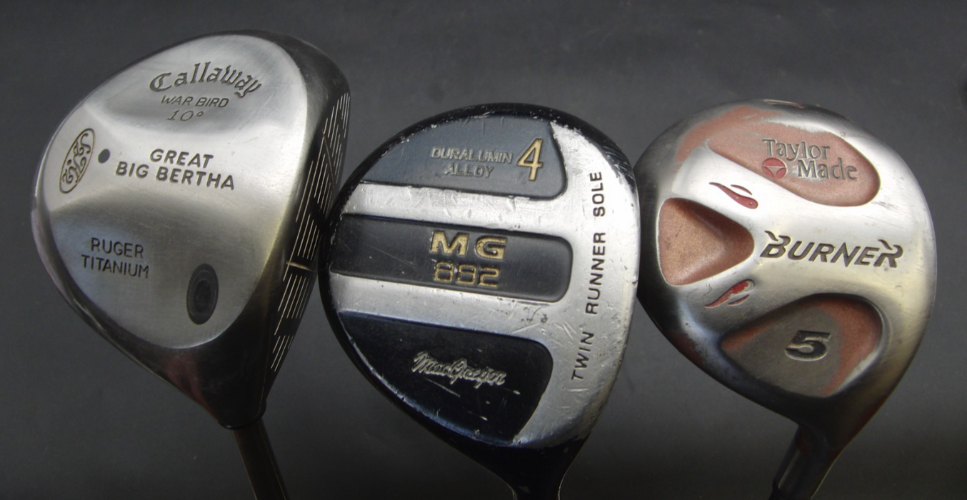 Set of Callaway Big Berth 4-SW+AW + Callaway Driver + 4 Wood + 5 Wood + Putter