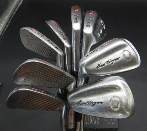 Left-Handed Set of 8x Ben Hogan Apex II White Cameo 3-PW Irons Stiff Steel