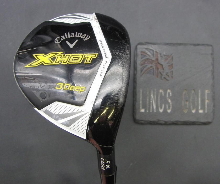 Callaway X Hot Pro Deep 14.5° 3 Wood Stiff Graphite Shaft Ben Sayers Grip