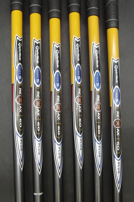 Set 6x TaylorMade R7 Ti Irons 5-PW Stiff Graphite Shafts TaylorMade Grips