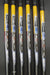 Set 6x TaylorMade R7 Ti Irons 5-PW Stiff Graphite Shafts TaylorMade Grips