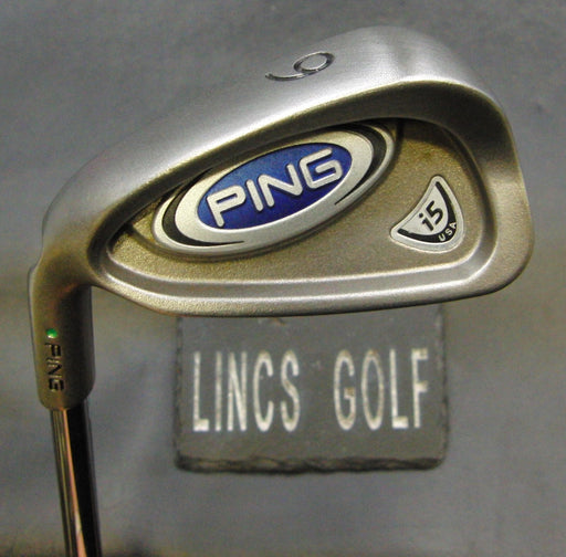Left-Handed Ping i5 Green Dot 6 Iron Regular Steel Shaft Ping Grip