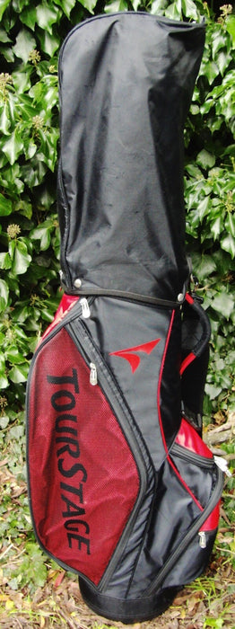 5 Division TourStage Black/Red Carry Trolley Cart Golf Clubs Bag