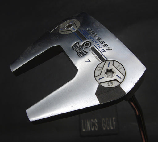 Odyssey Works 7 Putter Steel Shaft 87cm Length Super Stroke Grip*