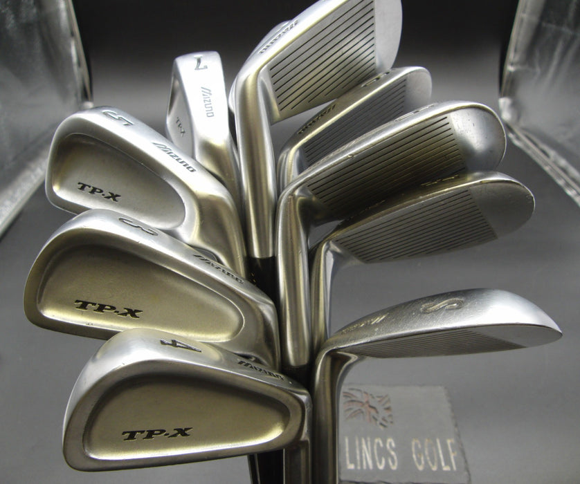 Set of 10x Mizuno TP-X Irons 3-SW+FW Regular Graphite Shafts Mizuno Grips*