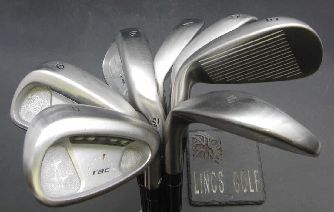 Set of 7x TaylorMade rac OS Irons 5-SW Regular Graphite Shafts with Grips