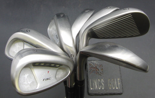 Set of 7x TaylorMade rac OS Irons 5-SW Regular Graphite Shafts with Grips