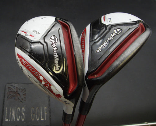 Set of 2 TaylorMade AeroBurner 4+5 Hybrids Regular Graphite Shafts with Grips