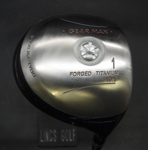 Gear Max Dual PW Sole 10.5° Driver Stiff Graphite Shaft Gear Max Grip