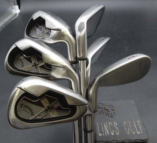 Set of 6x Callaway X18 Pro Series Irons 5-PW Regular Steel Shafts Lamkin Grips*