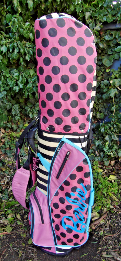5 Division Barbie Golf Stand Carry Trolley Golf Clubs Bag*