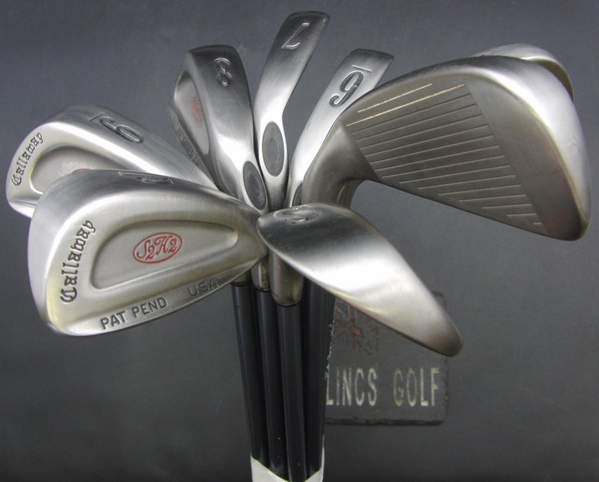 Set of 9x Callaway S2H2 3-SW Irons Regular Graphite Shafts Callaway Grips