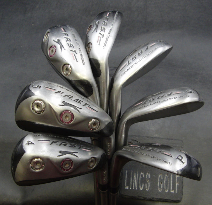 Set of 7 x Ladies Slazenger FAST Irons 4-PW Ladies Graphite Shafts G Tour Grips